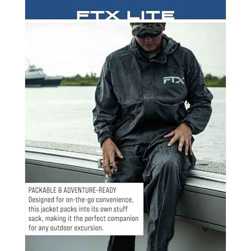 FROGG TOGGS Men¡¯s FTX Lite Rain Jacket ? 3-Layer Waterproof, Breathable, Stretch Comfort
