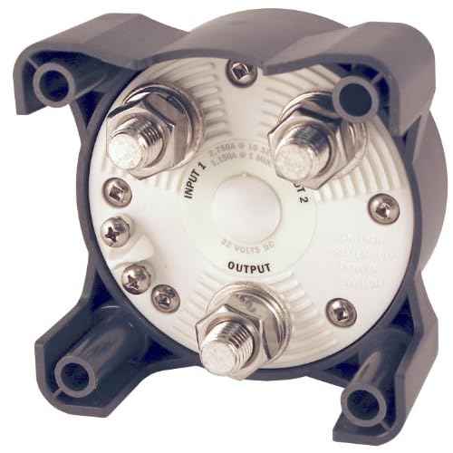 Blue Sea Systems 3003 Heavy Duty Battery Switch with Alternator Field Disconnect, 1-2-Off-Both, Beige