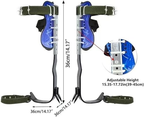 MYCGJH Tree Climbing Spikes Set, Adjustable Tree Climbing Gear Tree Climbing Tool with Non-Slip Pedal for Picking Fruit, Indoor and Outdoor Sports
