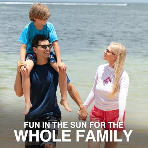 Kids Rash Guard Swim Shirt UPF 50+ Solid Aqua 12 / Boys' Sun Protection Top