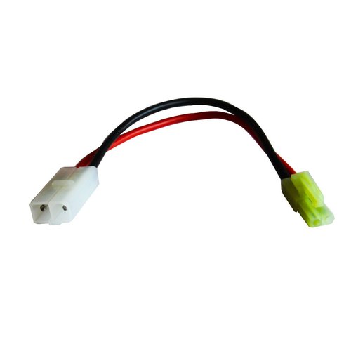 Onkuey Tamiya Connector Charger Adapter - One Side Large Female to Mini Male Tamiya Connector for Airsoft Gun LiPO/NiMH Battery