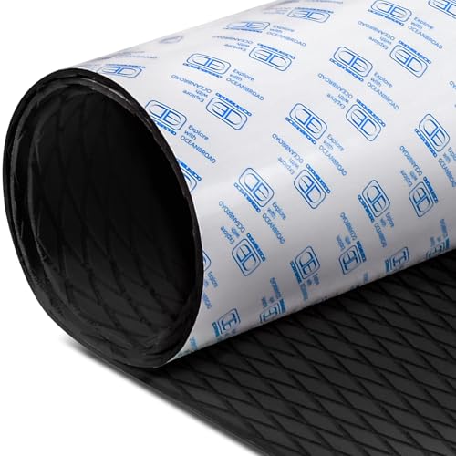 Black Camouflage Boat Flooring Traction Pad - 96"L x 16"W, UV Resistant