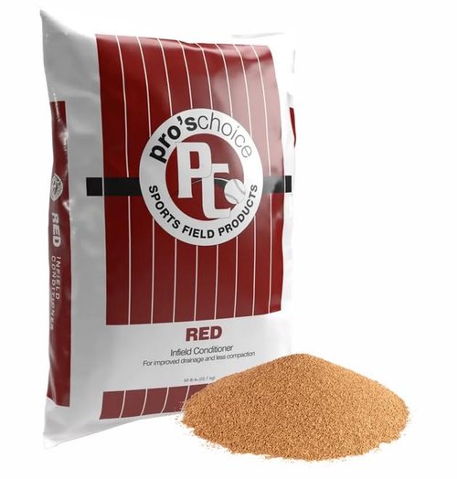 Home and Country USA Pro's Choice Red Infield Conditioner, 50 lb Bag – All-Weather Clay Granules for Drainage, Decompaction & Safer Play