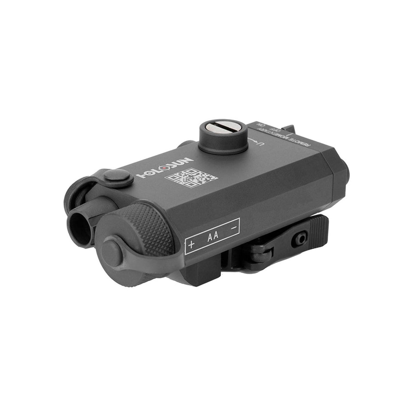 HOLOSUN LS117 Single Red Laser for Long Guns | Waterproof Lightweight Durable Aluminum Black Gun Laser with QD Release Picatinny Rail Mount, Remote Cable Switch, T10 L Key & Battery Included
