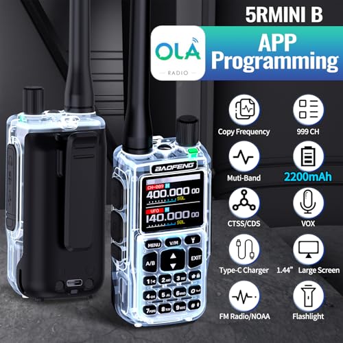 Long Range Two-Way Radio with NOAA Weather, USB-C Charging, 999 Channels, Full Kit
