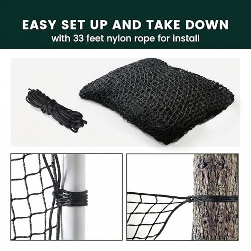 Golf Practice Net 10x15 Feet Heavy Duty Hitting Barrier for Indoor Outdoor Use