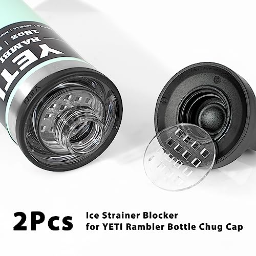 Ice Blocker Strainer for YETI Rambler Bottle Cap - 2 Pack