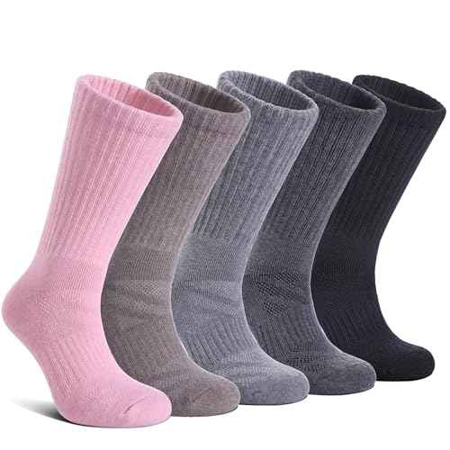 LANLEO Merino Wool Hiking Socks for Women Men Thermal Winter Warm Thick Cushion Moisture Wicking Crew Work Boot Socks
