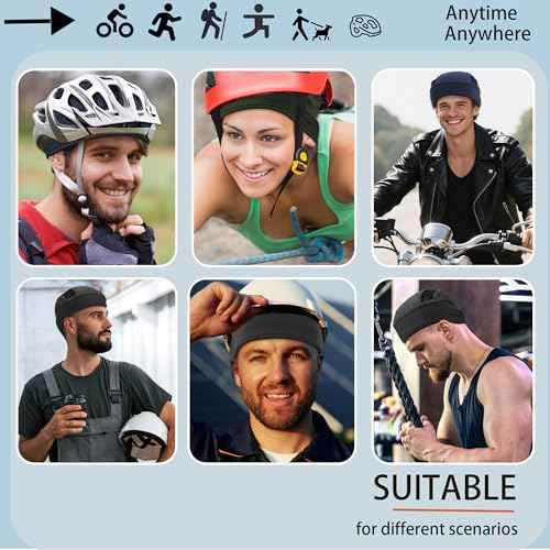 vidsel Skull Cap Cooling Helmet Liner Beanie Breathable Mesh Sweat Wicking Cycling Running Hat for Men Women