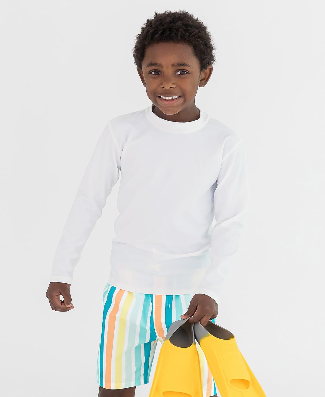 RUGGEDBUTTS Long Sleeve Rash Guard - White - 6