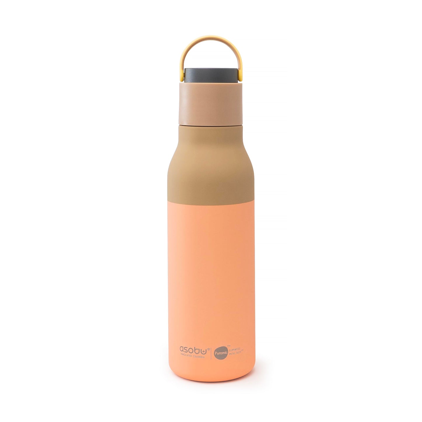 Metro Water Bottle, Double Lined Insulated Water Bottle with Pop-Up Straw and Handle, Keeps Drinks Cold for 24hrs Sleek Durable Design for Stylish Hydration 22oz/650ml, BPA Free