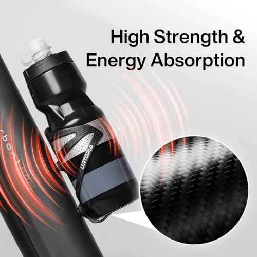 Full Carbon Fiber Bike Water Bottle Holder, Ultra-Light Water Bottle Cage for Bike, High Strength Durable Carbon Cup Holder for Bike, Road Bike, Mountain Bike, Electric Bike (1pack)
