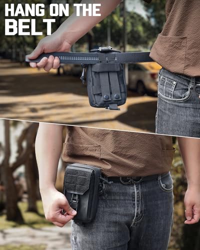 RXW Tactical Phone Pouch Black MOLLE Phone Holder Belt & Vest