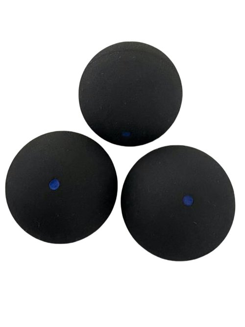 VisnzvLux 3 Pieces Blue Dot Squash Ball Custom Logo Professional high Elasticity Resistant to Play for Training and Practice