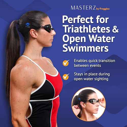 Frogglez Masterz Swim Goggles for Adults & Teens, Anti Fog Mirrored Goggles