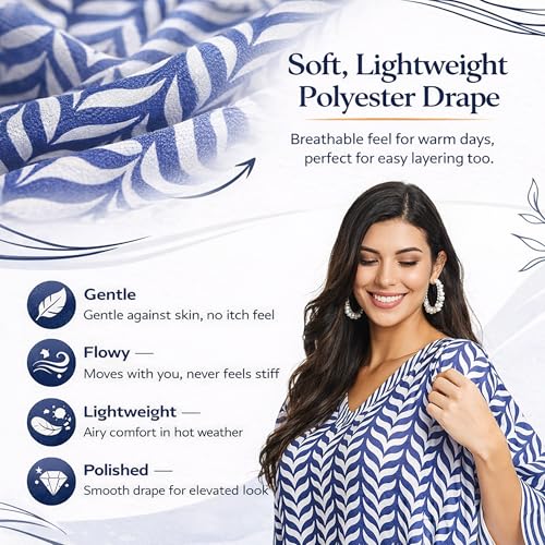 Indigo Blue Plus Size Caftan Maxi Dress for Women, Beach Cover Up Kimono Sleeve