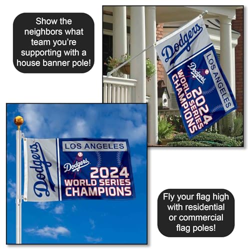 WinCraft Los Angeles Dodgers World Champions 2024 3x5 Foot Grommet Banner Flag
