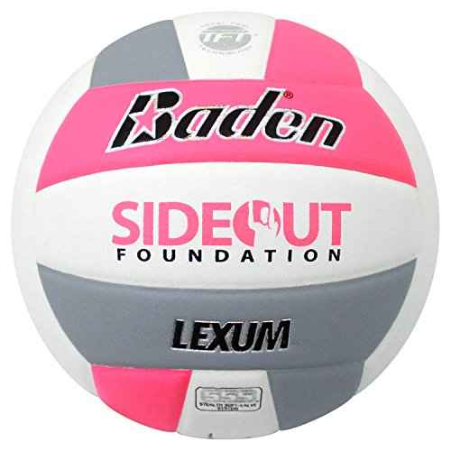Baden | Lexum | Premium Composite Microfiber | Indoor Official High School Game Volleyball | 13U to 18U | Official Size + Weight