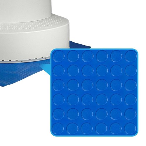 Aqua Select Resin Pool Steps for Above Ground Pools | Oyster Shell White | Heavy-Duty ABS Construction | 350 lb Capacity, Non-Slip Step Treads, & Handrail | Includes Liner Guard | No Weights Needed