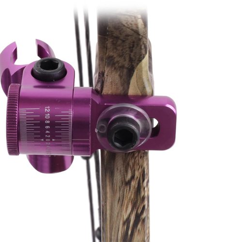 Ajustable Single Side V-bar Mount, Aliminum Alloy Quick Disconnect V-Bar Bow Stabilizer for Hunting Archery (Purple)