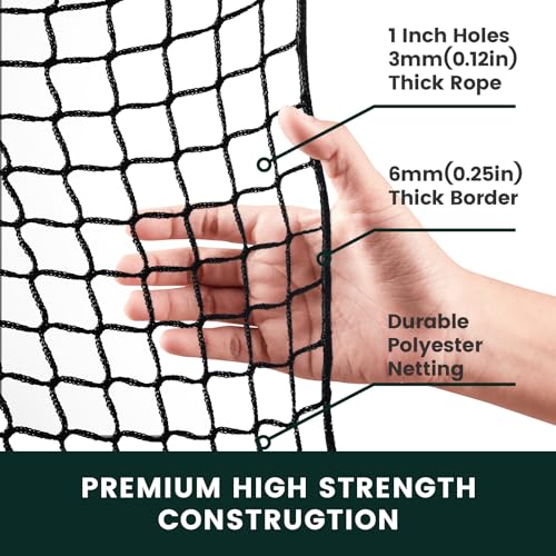Golf Practice Net 10x15 Feet Heavy Duty Hitting Barrier for Indoor Outdoor Use