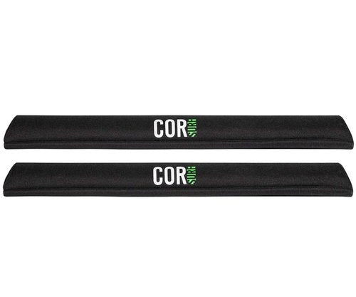 Aero Roof Rack Pads and Premium Scratch Resistant Silicone Buckle Tie Down Straps for Surf, SUP, Kayak and Canoe (28" Large) by COR Surf