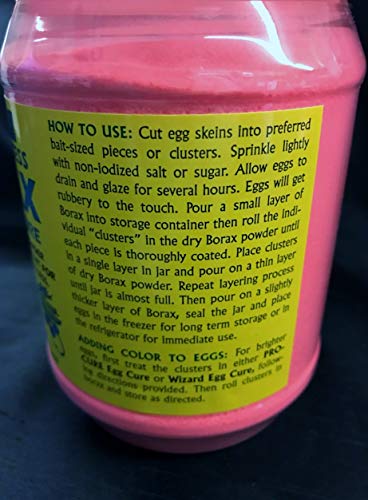 Pro-Cure Borax Egg and Bait Cure - 30 Ounce Fishing Additive Rocket Red