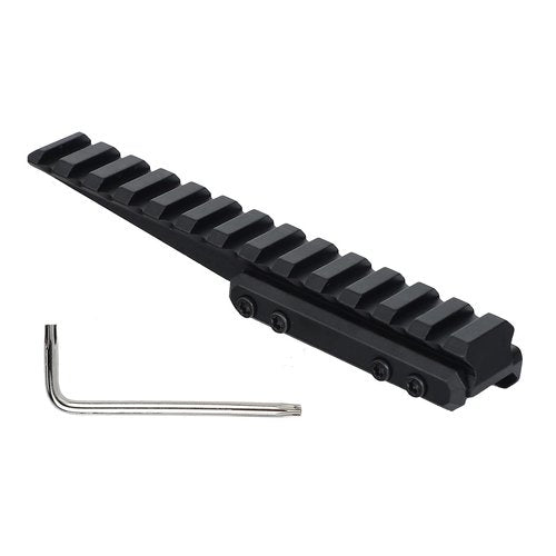ohhunt Optic Riser 1/2 inch Height Picatinny Riser Low Profile Rail Riser 5.47 inch Length Red Dot Riser Mount Black