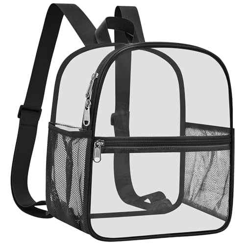 Oraben Clear Backpack Stadium Approved 12X11x6, Waterproof Clear Bag Stadium Backpack for Concert Work Sport Event