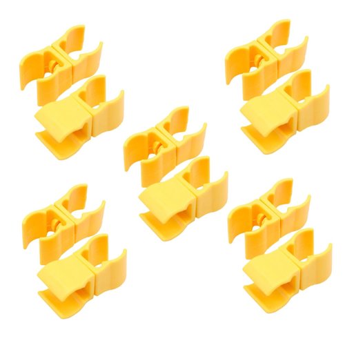 MOBUTOFU 10pcs Reusable Training Sign Pole Buckles for Football and Basketball Rod Connectors for Sports Agility Quick Setup and for Training Sessions