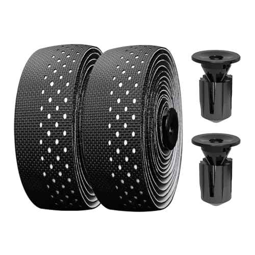 Bike Handlebar Tape, EVA Bike Bar Tape Road Bike, High Stain Resistance Bicycle Handlebars Tape, Extra Thick Soft & Non-Slip Comfortable Bike Grip Tape for Handlebars(Set of 2, Black)