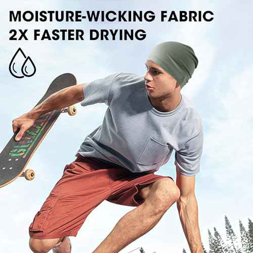 WTACTFUL 2-Pack Cooling Skull Caps for Men & Women - Breathable 3D Mesh Running Caps for Cycling, Gym & Summer