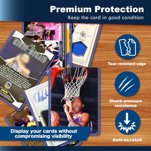 500 Hard Card Sleeves for Trading Card Protection - Baseball, Sports, Gaming, Premium Top Loaders - Variation of THIS listing