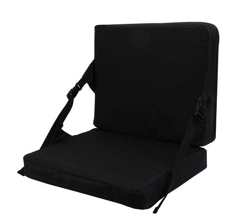 KIMI HOUSE Indoor & Outdoor Folding Chair Cushion, Foldable Portable Stadium Seat,Chair Cushion for Sports Events, Outing, Travelling，Hiking, Fishing