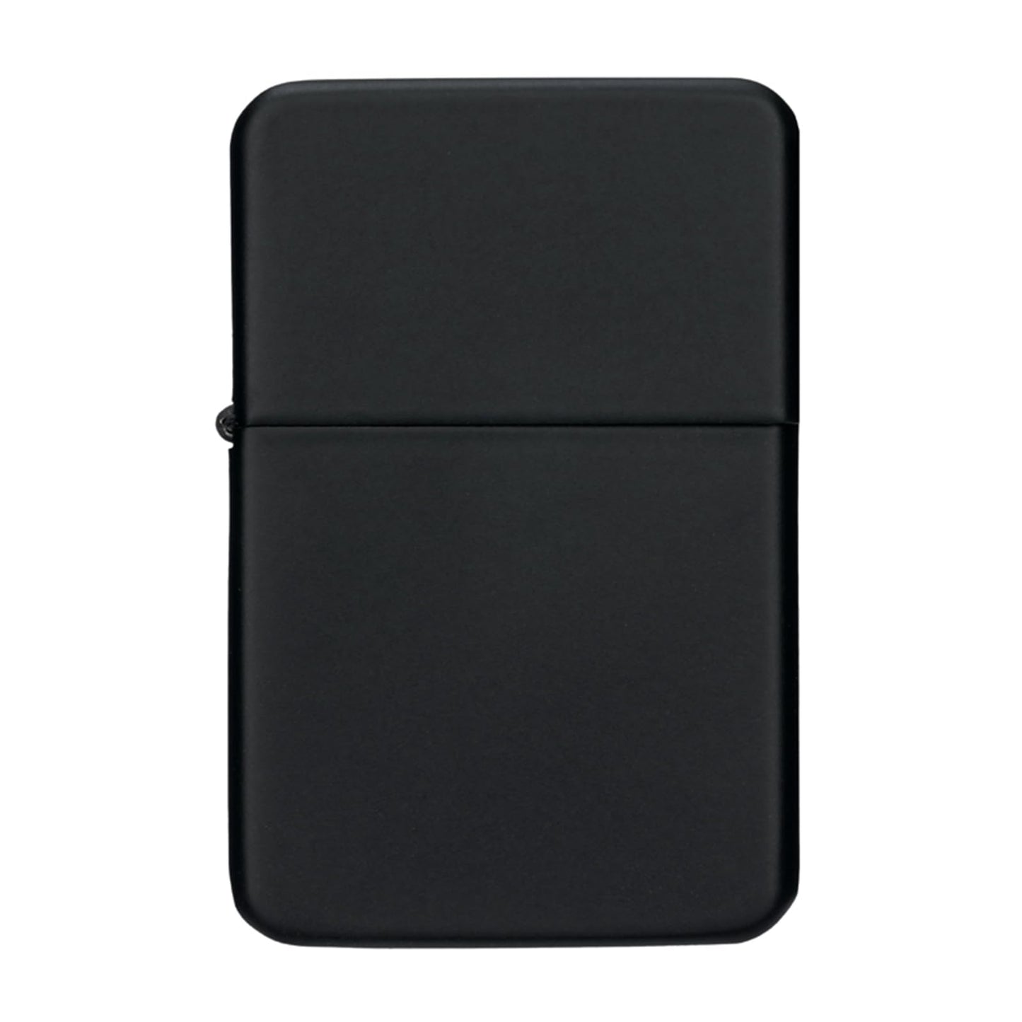 Thirsty Rhino Klik, Windproof Refillable Oil Wick Lighter with Vintage Flip Top and Aluminum Gift Case (Black)