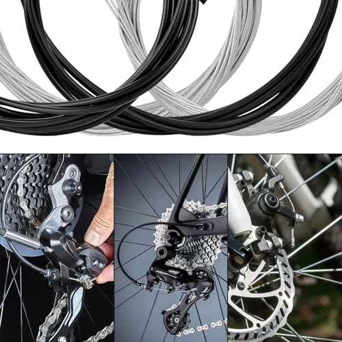 MuHize Bike Brake Cable Kit - Upgraded 87 PCS Brake Lines Contain Stainless Steel Wire Cutter & Shifter Cables with Housing for Mountain/Road Bikes