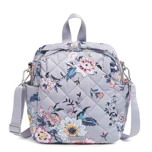 Vera Bradley Performance Twill Convertible Small Backpack, Parisian Bouquet