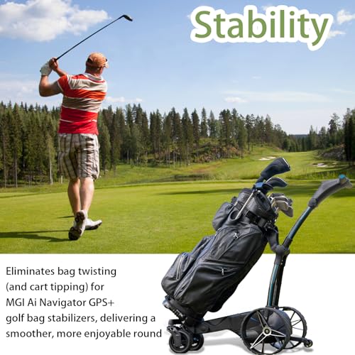 Golf Cart Bag Stabilizer Adapter Compatible with MGI Ai Navigator GPS+