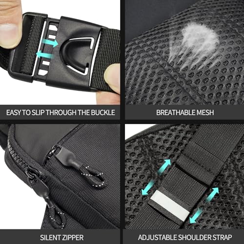 Mini Sling Bag Men Small Crossbody Bag Women Fanny Packs Casual Personal Pocket Bag Backpack Phone Chest Bag