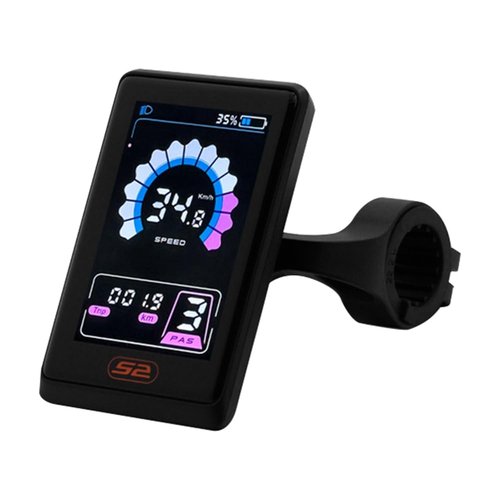 Bloepum E-Bike 24-60V 5PIN Color Screen LCD Display Motor Speed Meter Scooter Control Switch Electric Bike Accessories UKS2+