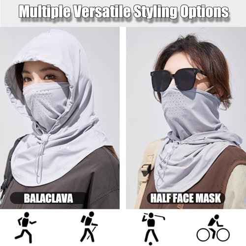 4 Pcs Cooling Summer Balaclava face Mask with Breathable Holes Sun face Shield UV Protection Full Head Mask for Men Women