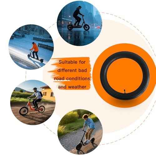 2 Pack 14x2.50 Inner Tube 14 Inch E-Bike Tubes Butyl Rubber Thickened for Replacement Electric Scooters and E-Bike Tire Tube