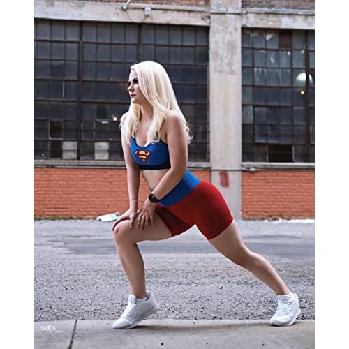 DC Comics Workout Biker Shorts for Women Seamless Scrunch Short Gym Yoga Fitness Wonder Woman Batman Harley Quinn Superman