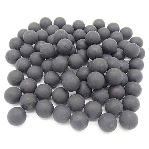 Reusable 0.68 Caliber Paintballs - 100 New Re-Usable Rubber Training Elastic Balls Paint Balls