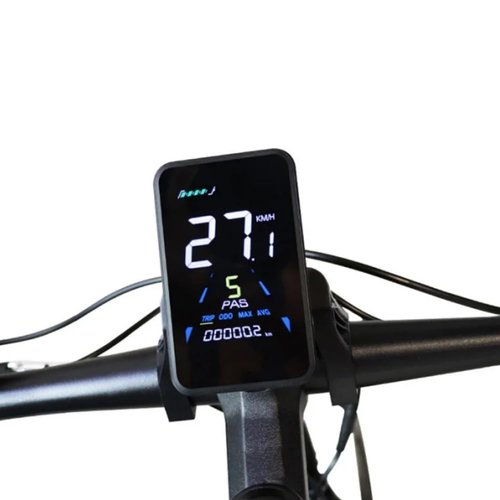 NULKOMMA Electric Bicycle LCD Display Meter Yolin YL81F E-Bike Conversion Kit 36V-72V Speed Control Panel with Waterproof 5-pin Connector Electric Bike Accessories (5S Protocol)