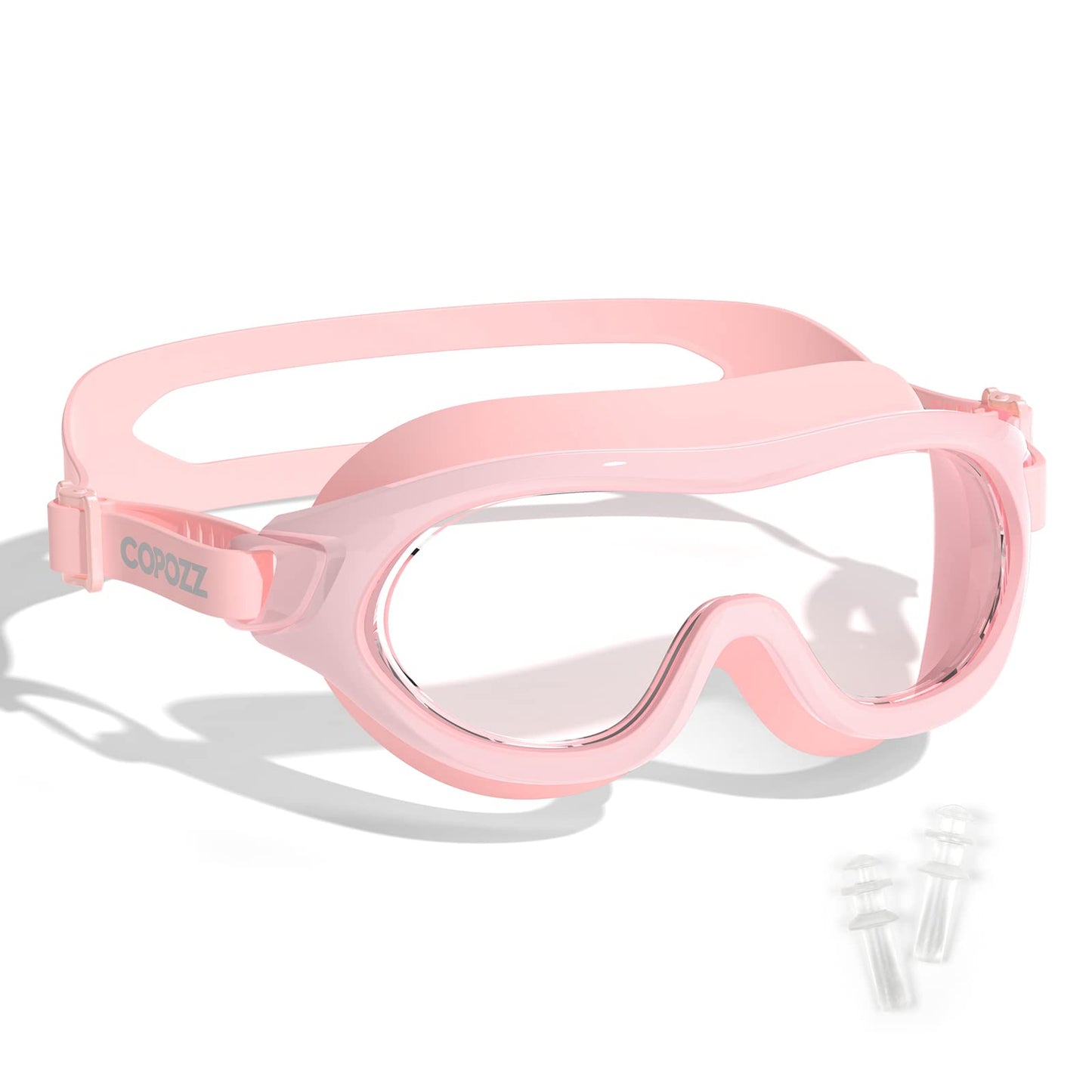 COPOZZ Kids Swim Goggles for 6-14, Wide View Swimming Goggles No Leak Anti Fog UV Protection Youth Swim Goggles