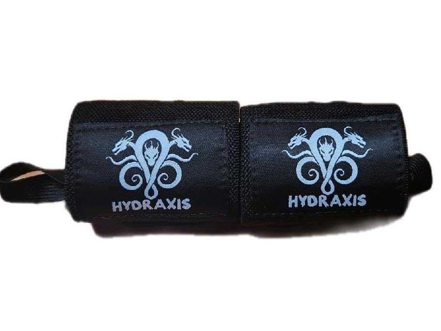 Hydraxis Weightlifting Wrist Wraps 18" Professional Quality Wrist Support with Heavy Duty Thumb Loop - Best Wrap for Powerlifting Competition, Strength Training, Bodybuilding