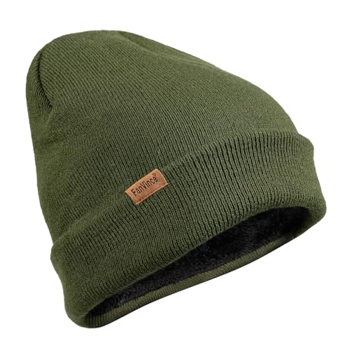 Beanie for Men Winter Thermal Cuffed Knit Hat Warm Gifts Womens Beanies