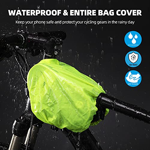 Waterproof Bike Frame Bag with Phone Mount and Large Storage Capacity