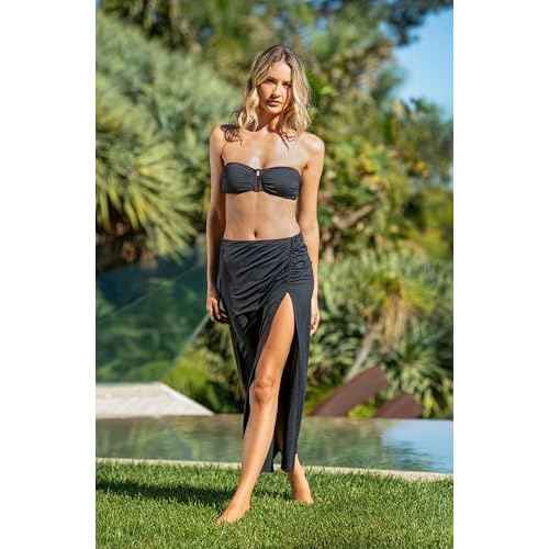 La Blanca Womens Island Goddess Bandeau Slider Swimsuit Top